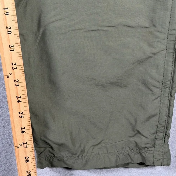 REI Sahara Convertible Cargo Hiking Pants Olive Green Womens 14 Petite UPF 50+ - Picture 6 of 14